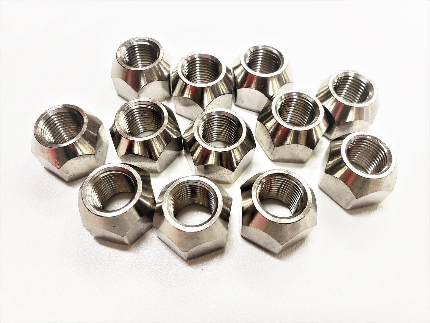 12-Pk 1/2" Open 304 Stainless Steel Lug Nuts For Trailer Wheels 1/2-20 Thread