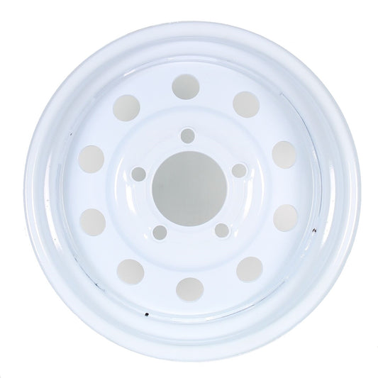eCustomrim Trailer Rim Wheel 14" x 5.5 in. 14x5.5 5 Lug Bolt Wheel White Modular