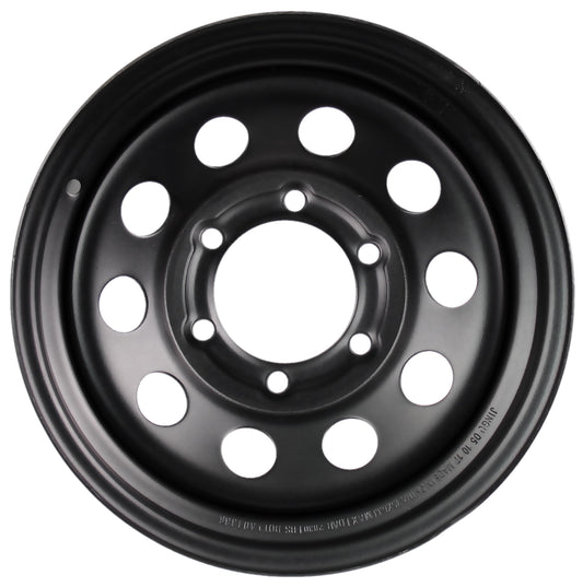 eCustomrim Trailer Rim Wheel 15 Inch 15X6 Black Modular 6 Lug
