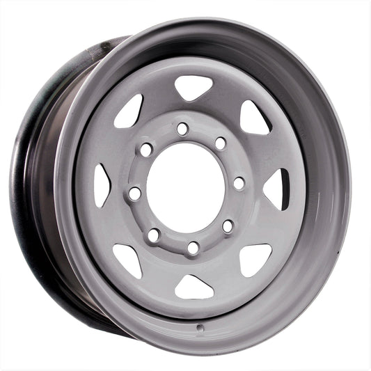 eCustomrim Trailer Wheel Rim 16 Inch 16x6 Silver Spoke 8 Lug