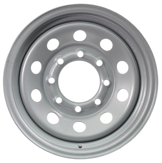 eCustomrim Equipment Trailer Rim Wheel 16 in. 16X6 8 Lug Silver Modular Design