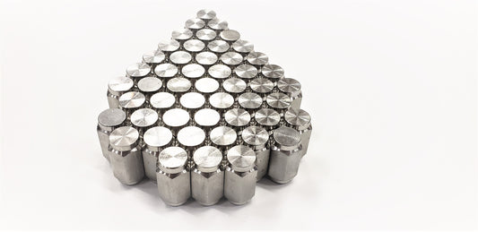 Fifty (50) Pack Solid 304 Stainless Steel 1/2-20 Lug Nuts For Trailer Wheel Rim