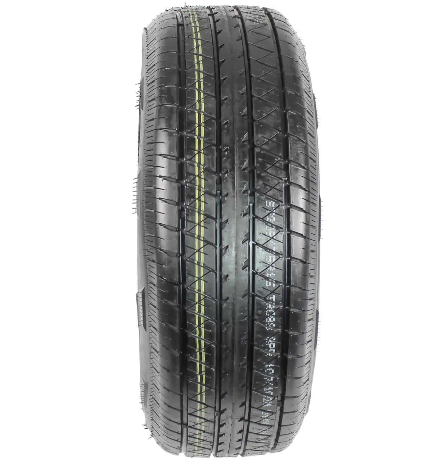 eCustomrim Radial Trailer Tire ST205/75R15 Load D 15" 5 Lug Edge Black Aluminum