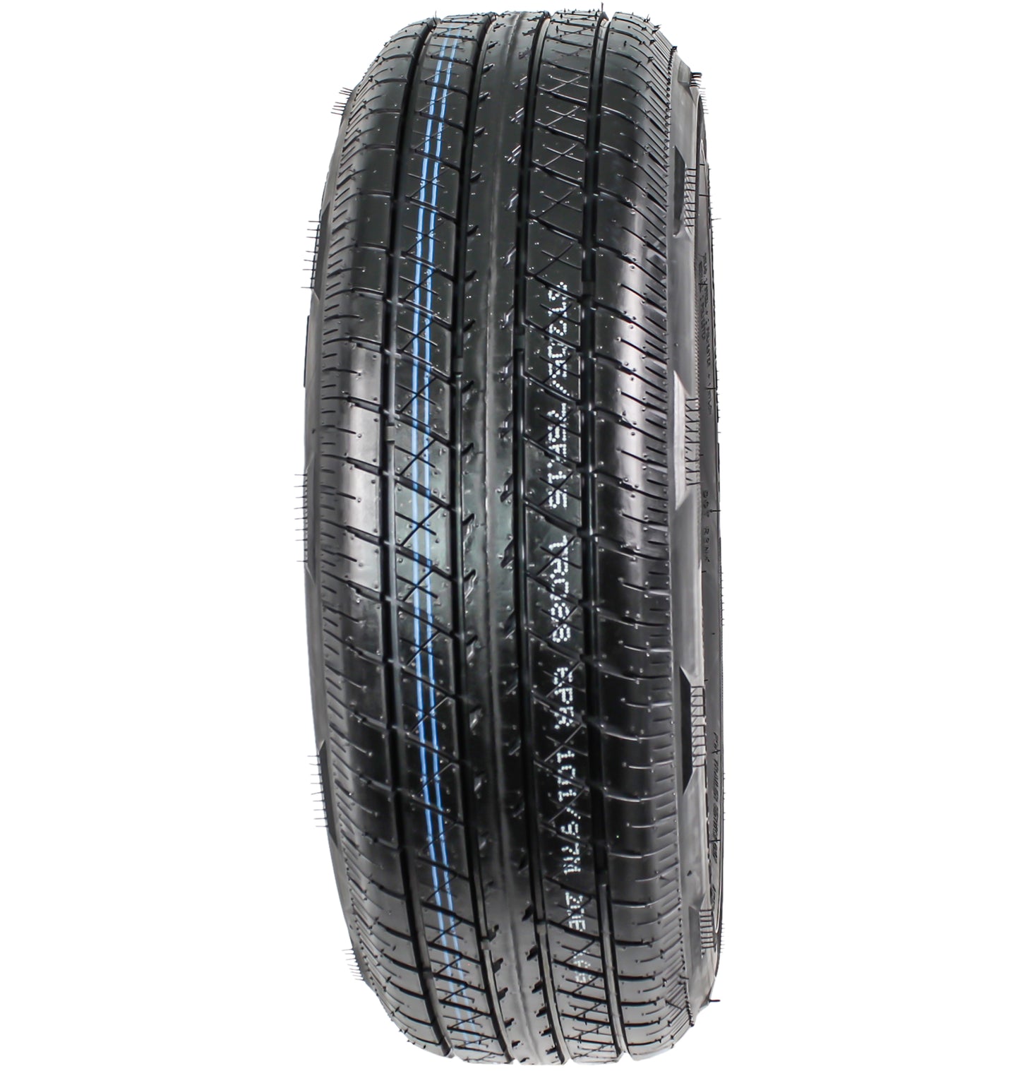 eCustomrim Radial Trailer Tire ST205/75R15 LRC 15 5 Lug Evolution Black Aluminum