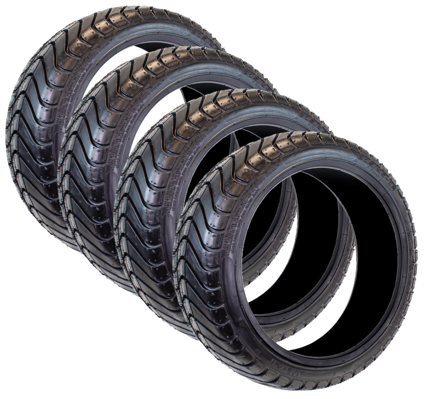 eCustomrim 4-Pack 215/35-12 Golf Cart Street ATV Offroad Trailer Tire