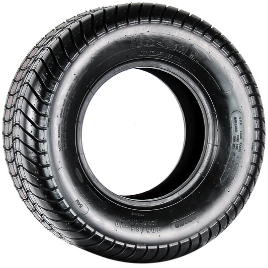 eCustomrim Trailer Tire 20.5x8.0-10 205/65-10 Load Range C 6 Ply Tractor Tire