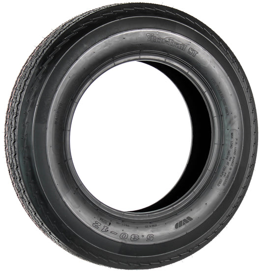 eCustomrim Trailer Tire 530-12 5.30-12 Load Range B 4 Ply - 2 Year Warranty