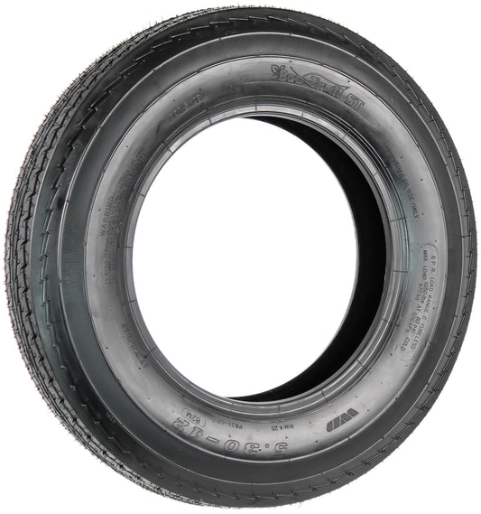 eCustomrim Trailer Tire 530-12 5.30-12 Load Range C 6 Ply - 2 Year Warranty