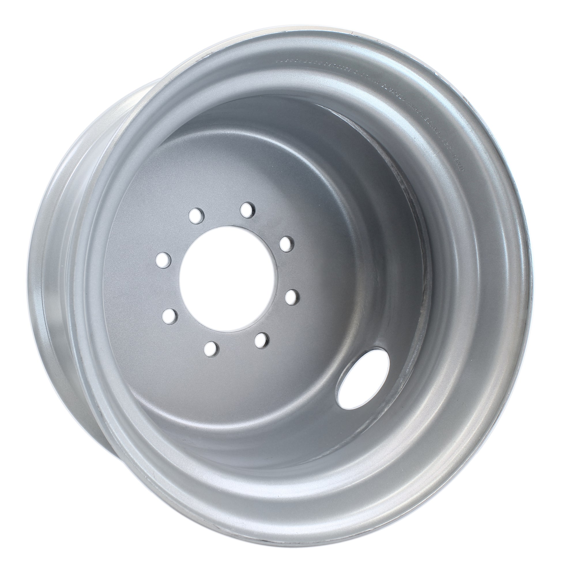Trailer Wheel 17.5" 17.5X6.75 Hub Centric 8 Lug 6.5 Center Silver Dual Rim