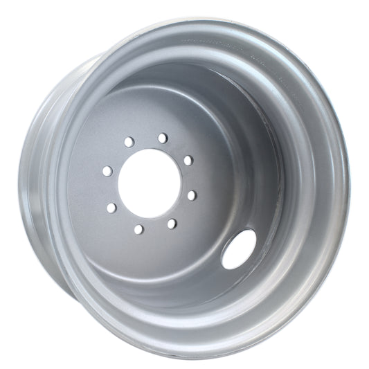 Trailer Wheel 17.5" 17.5X6.75 Hub Centric 8 Lug 6.5 Center Silver Dual Rim