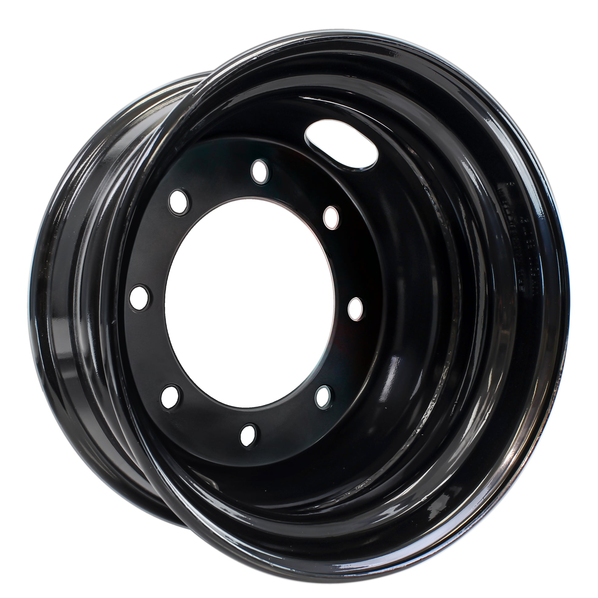 Trailer Wheel 17.5" 17.5X6.75 Hub Centric 8 Lug 275mm Center Black Dual Rim