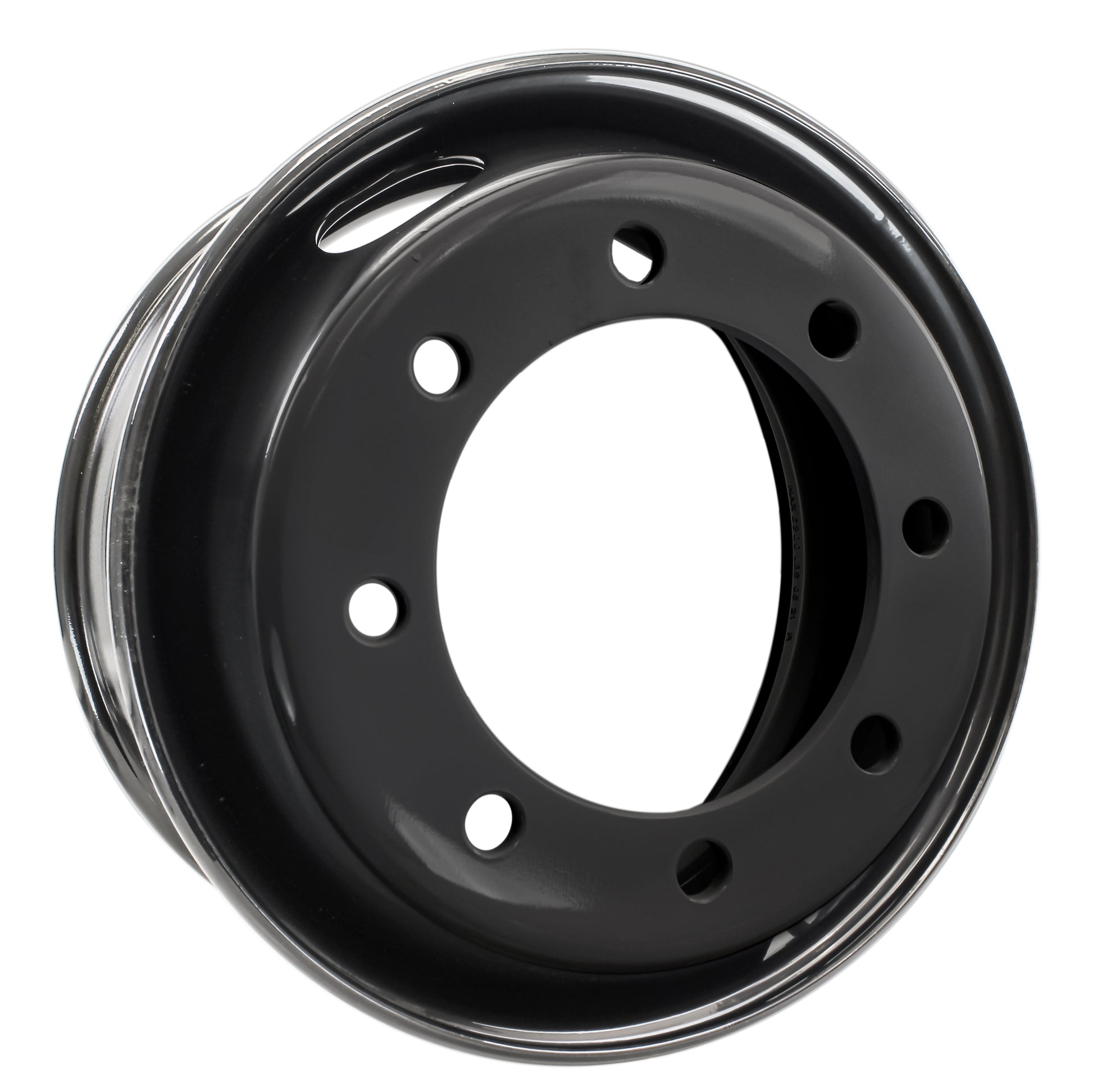 Trailer Wheel 17.5" 17.5X6.75 Hub Centric 8 Lug 275mm Center Black Dual Rim