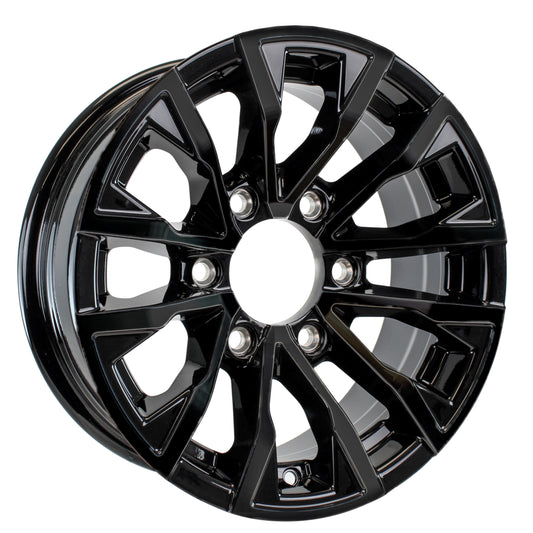 eCustomrim Aluminum Trailer Wheel 15X6 15 Inch Edge 6 Lug On 5.5" Center Rim