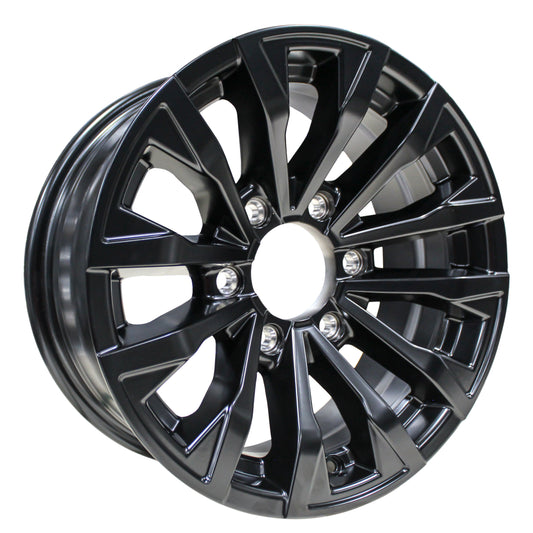 eCustomrim Aluminum Trailer Wheel 16X6 16 Inch Edge 6 Lug On 5.5" Center Rim