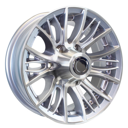 eCustomrim Aluminum Trailer Wheel 16X6 16" Evolution 6 Lug On 5.5" Center Rim