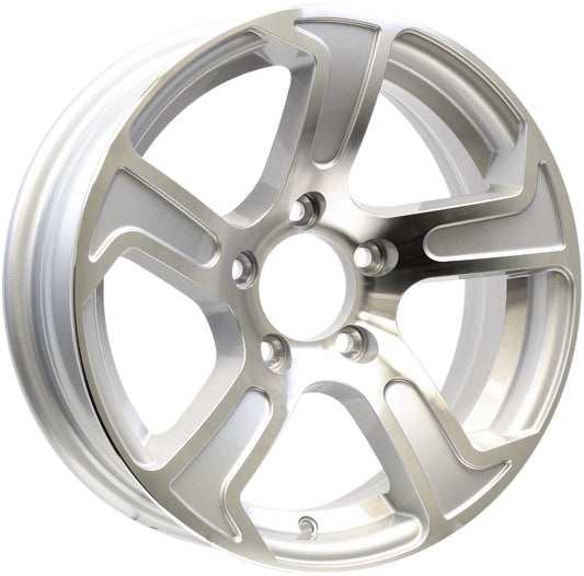 Aluminum Trailer Wheel 14X5.5 14 X 5.5 5 Lug 4.5 Center Summit Silver Rim