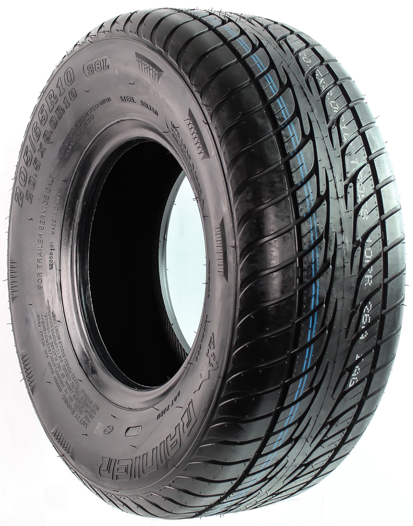 eCustomrim Radial Trailer Tire ST205/65R10 205/65-10 Load Range E 10 Ply
