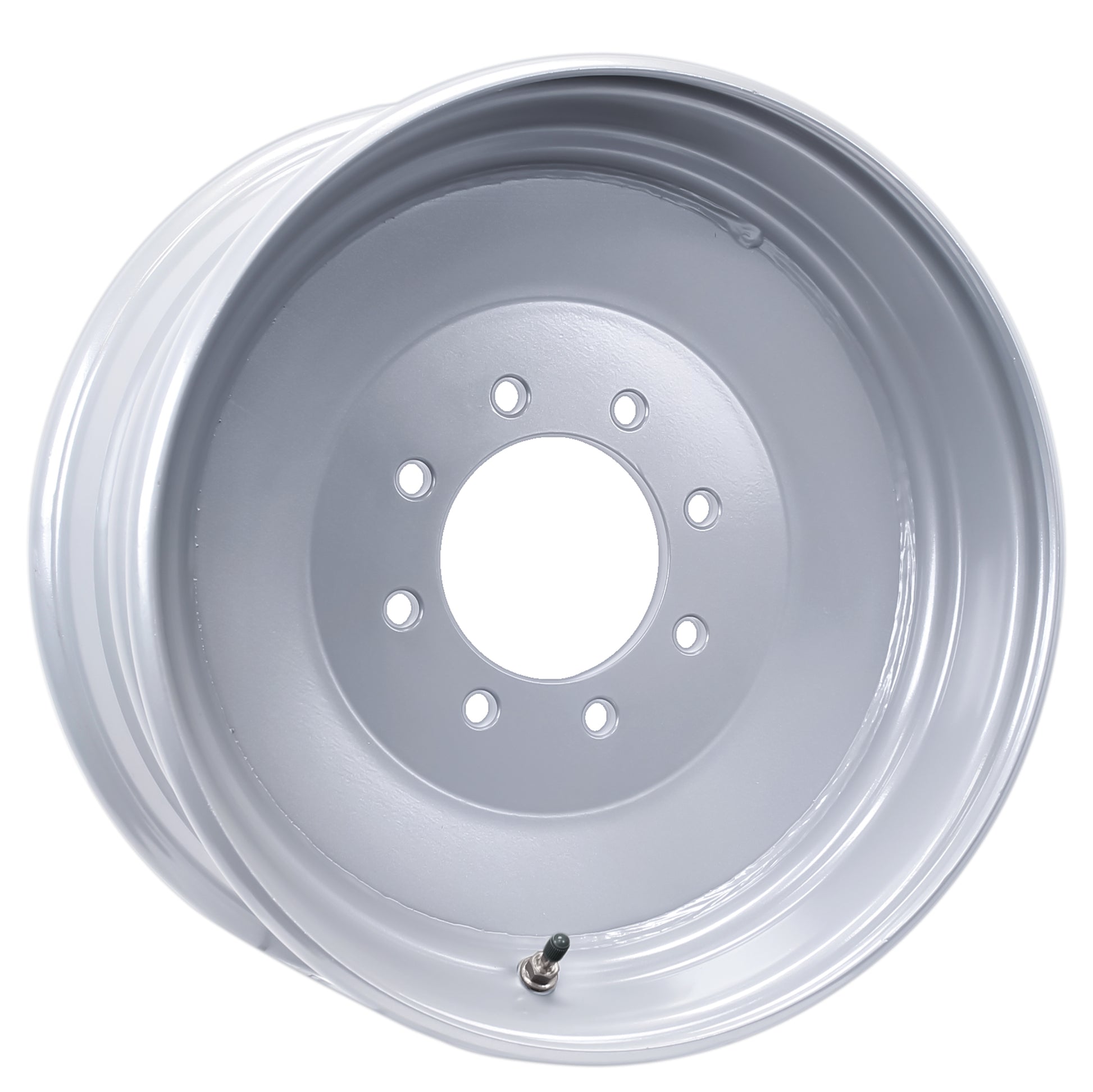 Trailer Wheel 17.5" 17.5X6.75 Hub Centric 8 Lug 6.5 Center Silver Conventional