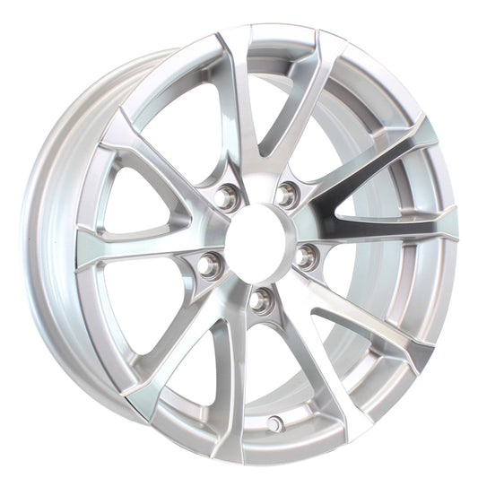 eCustomrim Aluminum Trailer Wheel 14X5.5 14" Avalanche 5 Lug On 4.5" Center Rim