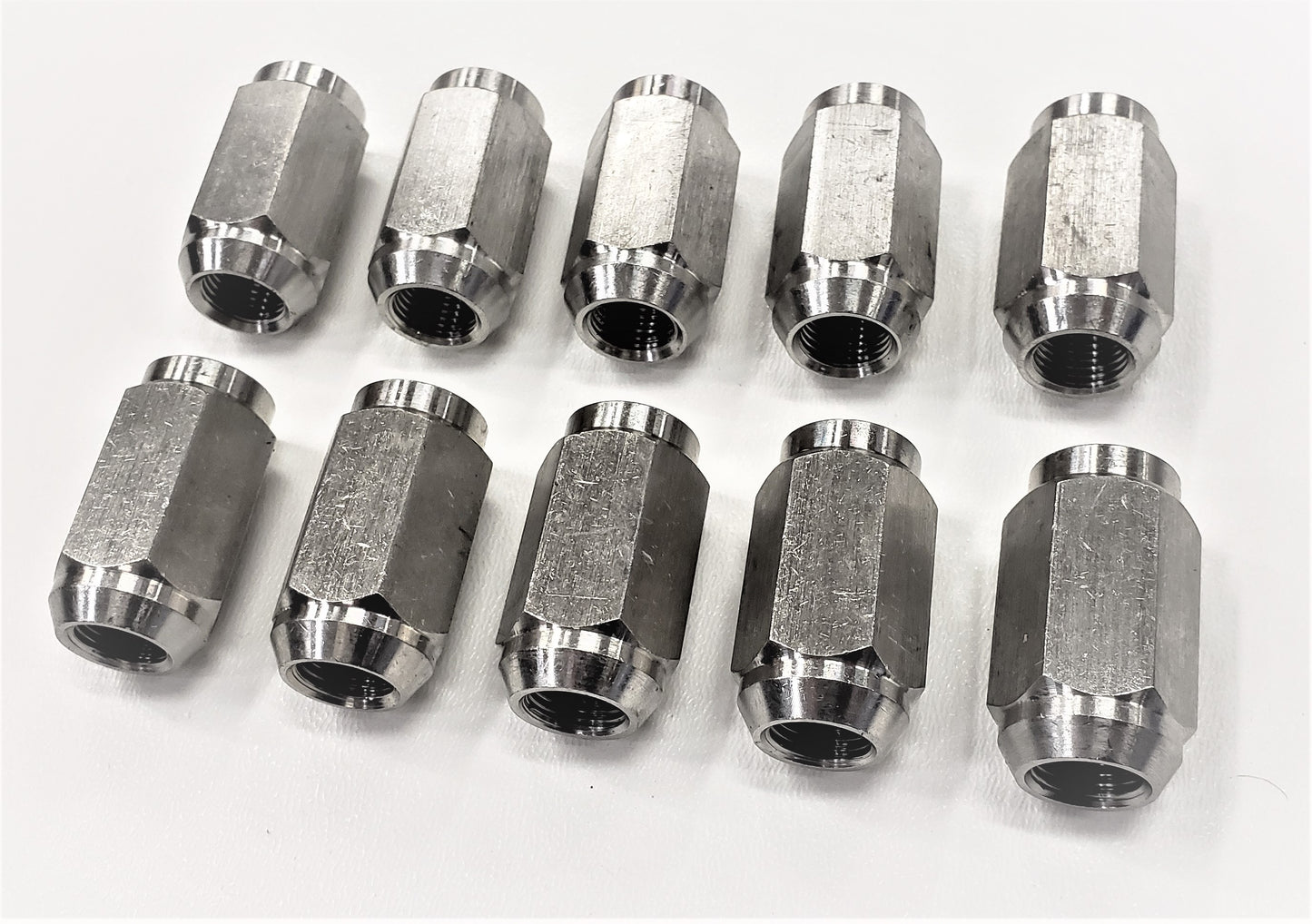 10-Pack Solid 304 Stainless Steel 1/2-20 Lug Nuts For Trailer Wheel Rim