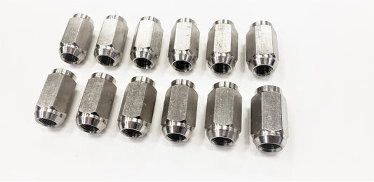 Twelve (12) Pack Solid 304 Stainless Steel 1/2-20 Lug Nuts For Trailer Wheel