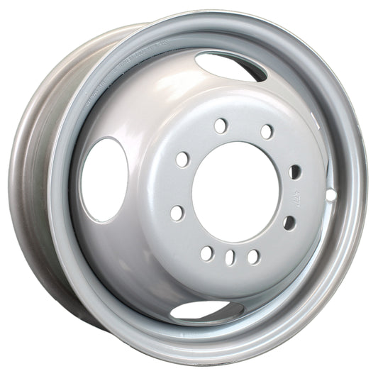 eCustomrim Dually Dual Silver Grey Trailer Wheel Rim 16 Inch 16X6 8 Lug on 6.5