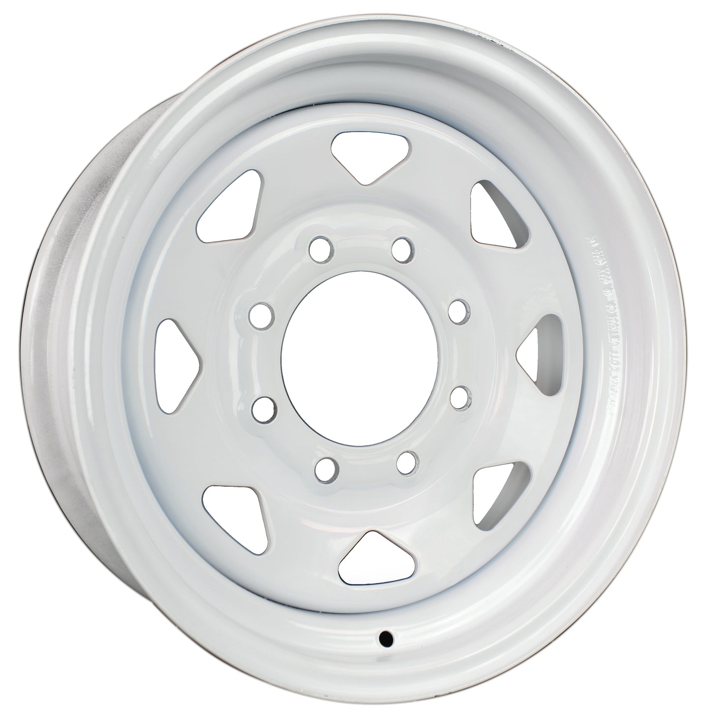 eCustomrim Equipment Trailer Rim Wheel 16 in. 16X6 8 Lug White Spoke Rim