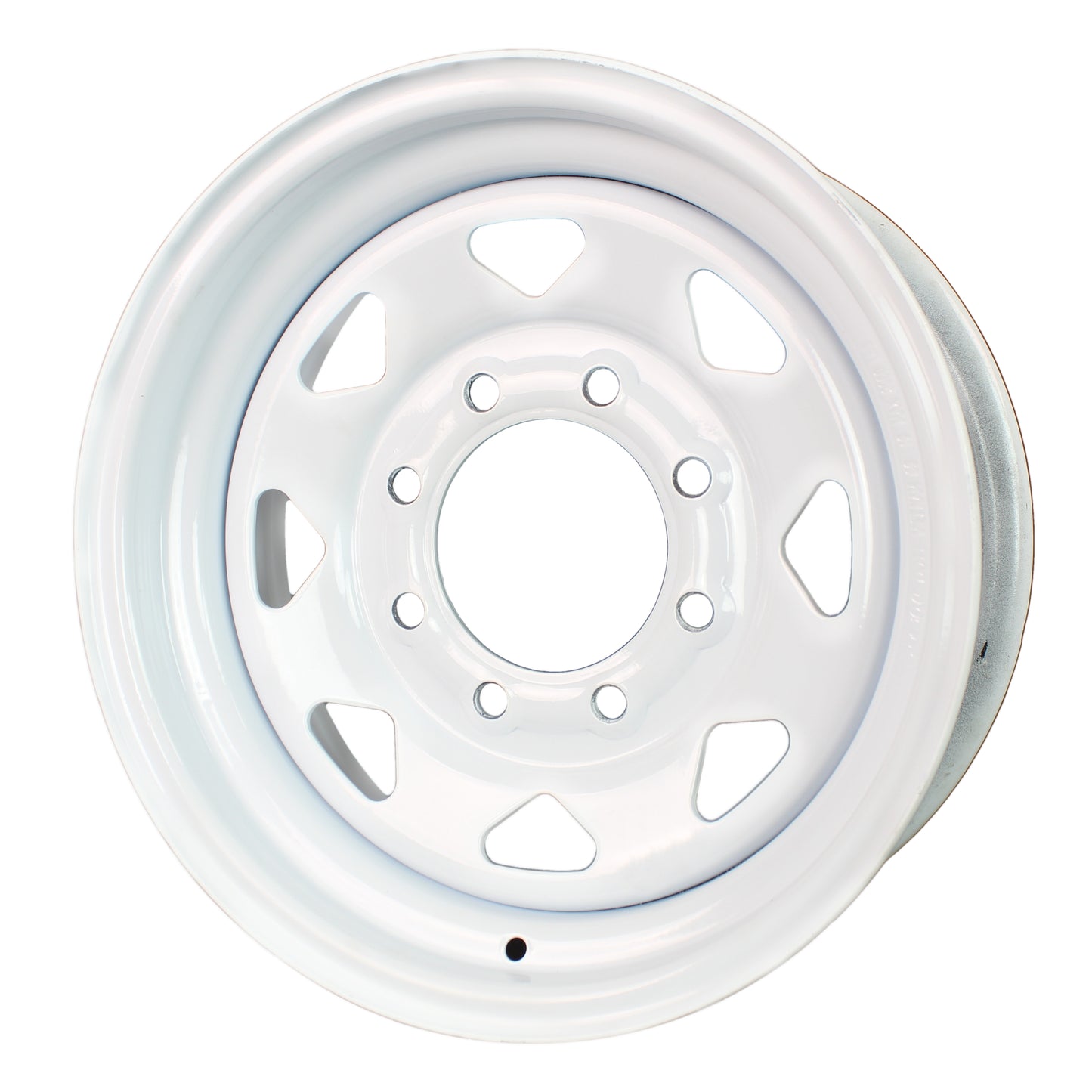 eCustomrim Equipment Trailer Rim Wheel 16 in. 16X6 8 Lug White Spoke Rim