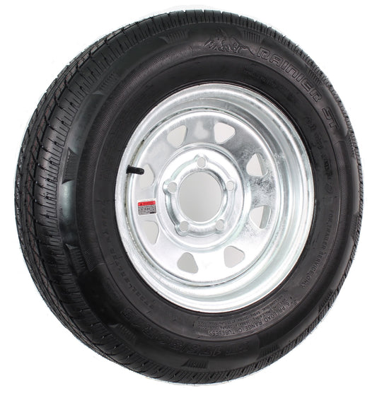 Radial Trailer Tire Rim ST175/80R13 175/80R-13 LRC 5 Lug Galvanized Spoke Wheel