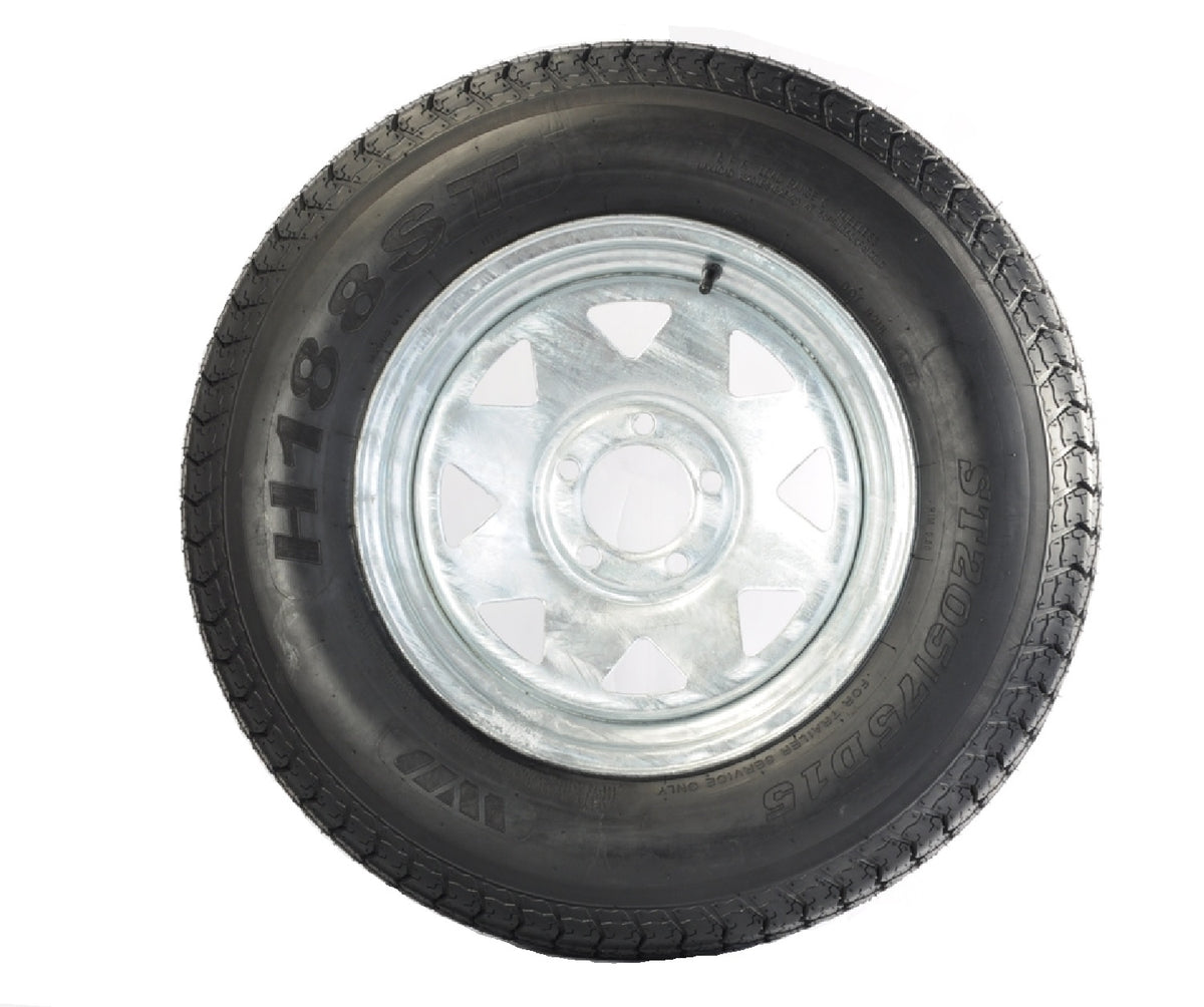 ECustomrim Anhänger-Reifen-Felgen-Set ST205/75D14, 14 Zoll, Tragfähigkeit C, 5-Loch, Verzinktes Speichenrad – Inkl. 2 Jahre Garantie & Pannenhilfe ECustomrim Anhänger-Reifen-Felgen-Set ST205/75D14, 14 Zoll, Tragfähigkeit C, 5-Loch, Verzinktes Speichenrad – Inkl. 2 Jahre Garantie & Pannenhilfe