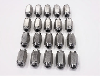 20-Pack Solid 304 Stainless Steel 1/2" Lug Nuts 1/2-20 For Trailer Wheel