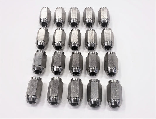 20-Pack Solid 304 Stainless Steel 1/2" Lug Nuts 1/2-20 For Trailer Wheel