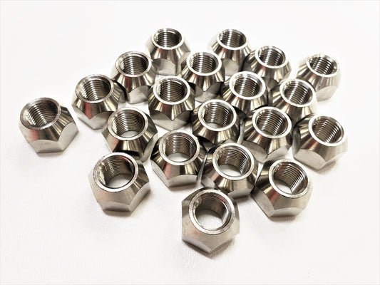 Twenty (20) Pack Open 304 Stainless Steel 1/2-20 Lug Nuts For Trailer Wheel