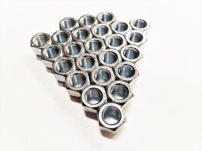 24-Pack 1/2" Open Zinc Steel Lug Nuts 1/2-20 For Trailer Wheel
