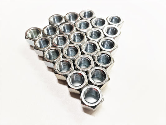 24-Pack 1/2" Open Zinc Steel Lug Nuts 1/2-20 For Trailer Wheel