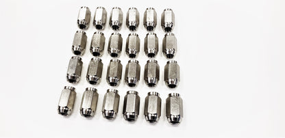 24-Pk Solid 304 Stainless Steel 1/2" Lug Nuts 1/2-20 For Trailer Wheel