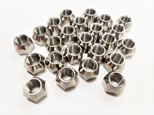 Twenty-Four (24) Pk Open 304 Stainless Steel 1/2-20 Lug Nuts For Trailer Wheel