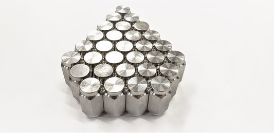 30-Pack Solid 304 Stainless Steel 1/2" Lug Nuts 1/2-20 For Trailer Wheel