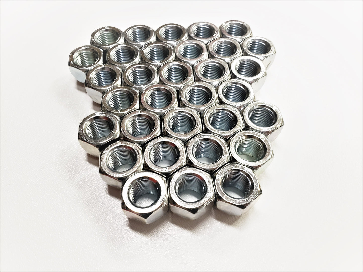 32-Pack 1/2" Open Zinc Steel Lug Nuts 1/2-20 For Trailer Wheel