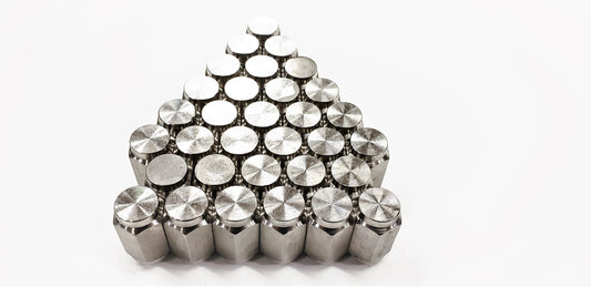 32-Pack Solid 304 Stainless Steel 1/2" Lug Nuts 1/2-20 For Trailer Wheel