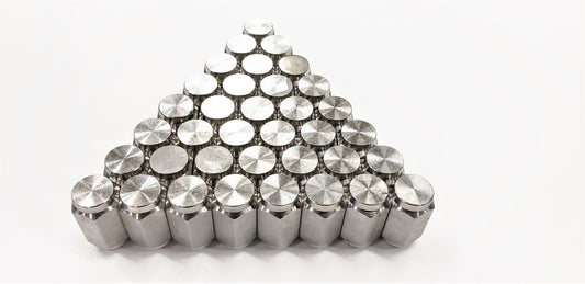 36-Pack Solid 304 Stainless Steel 1/2" Lug Nuts 1/2-20 Lug For Trailer Wheel