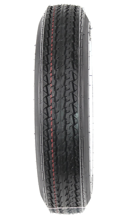 Trailer Tire On Rim 4.80-12 480-12 4.80 X 12 in. LRB 4 Lug White Wheel Spoke