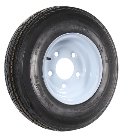 Trailer HD Tire On Rim 4.80-8 480-8 4.80 X 8 8 in. LRC 5 Lug Bolt Wheel White