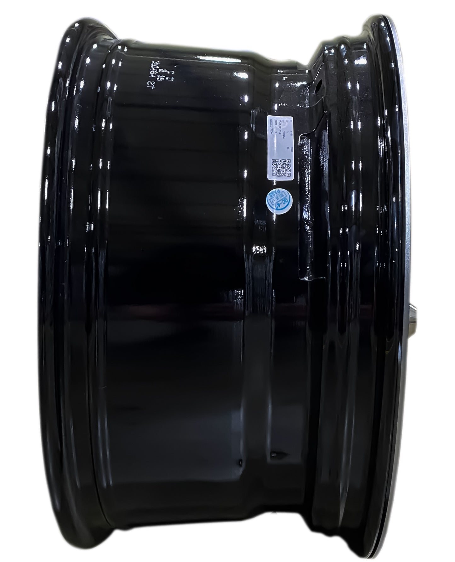 Trailer Wheel 18x9 Gloss Black Grey Ring Vision Rim 5 Lug On 4.5" 18X9 18" x 9"