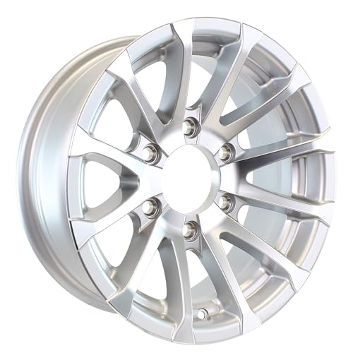eCustomrim Aluminum Trailer Wheel 15X6 15" Avalanche 6 Lug On 5.5" Center Rim