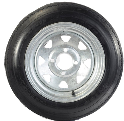 eCustomrim Trailer Tire On Rim 4.80-12 12 in. LRC 4 Lug Galvanized Spoke Wheel