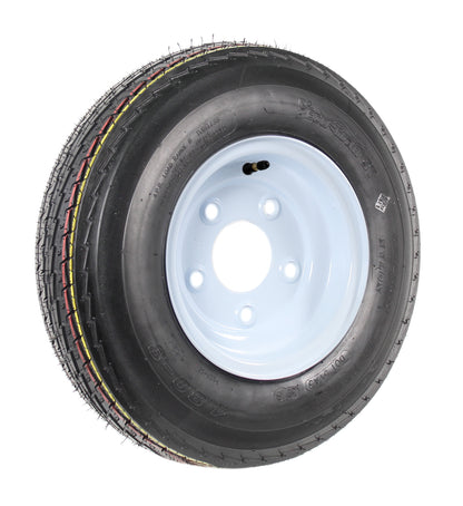 Trailer Tire On Rim 4.80-8 480-8 4.80 X 8 8 in. LRB 5 Lug Hole Bolt Wheel White