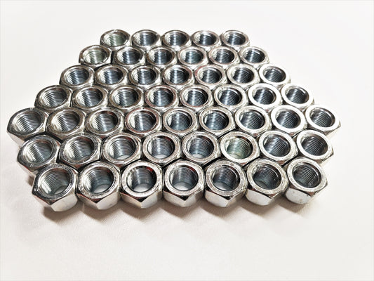 50-Pack 1/2" Open Zinc Steel Lug Nuts 1/2-20 For Trailer Wheel
