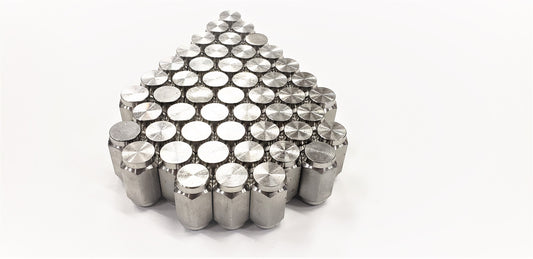 50-Pack Solid 304 Stainless Steel 1/2" Lug Nuts 1/2-20 For Trailer Wheel Rim