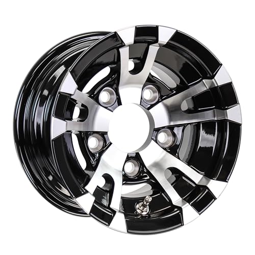eCustomrim Aluminum Trailer Wheel 10X6 10" Avalanche 5 Lug On 4.5" Center Rim